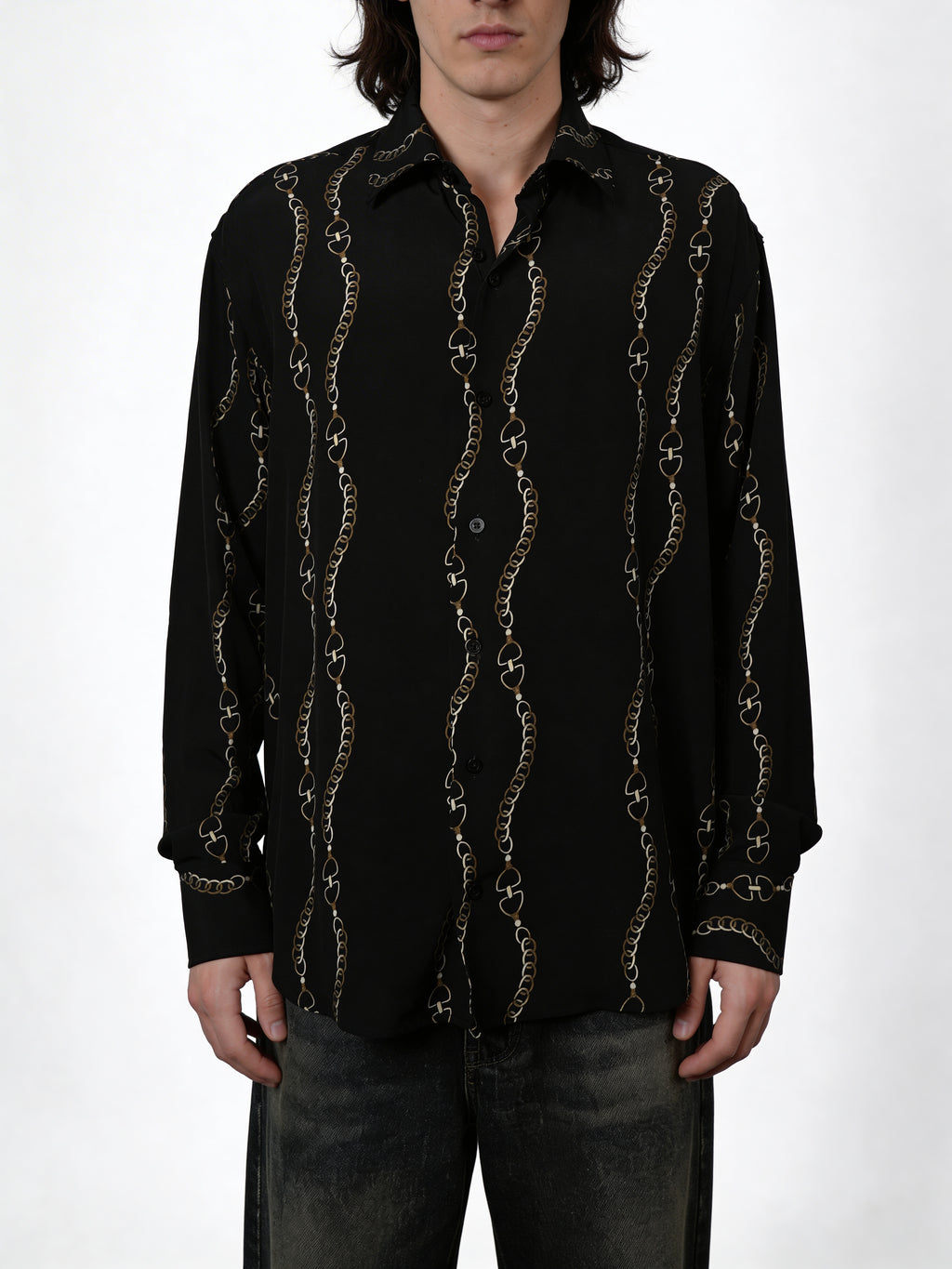 Midnight Chain — Viscose Shirt