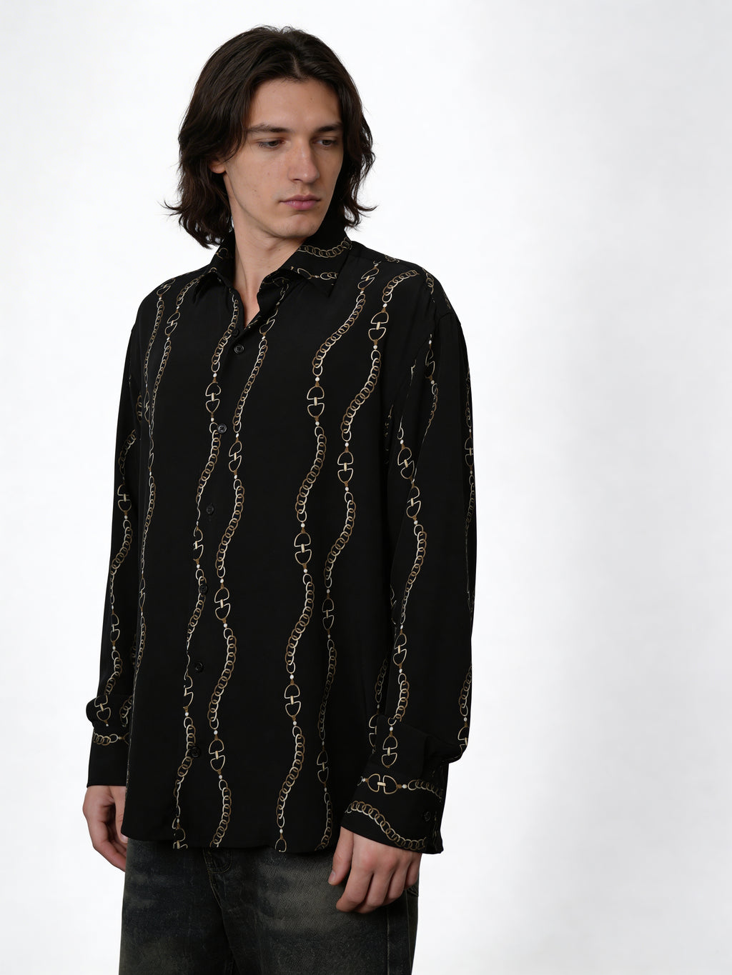 Midnight Chain — Viscose Shirt