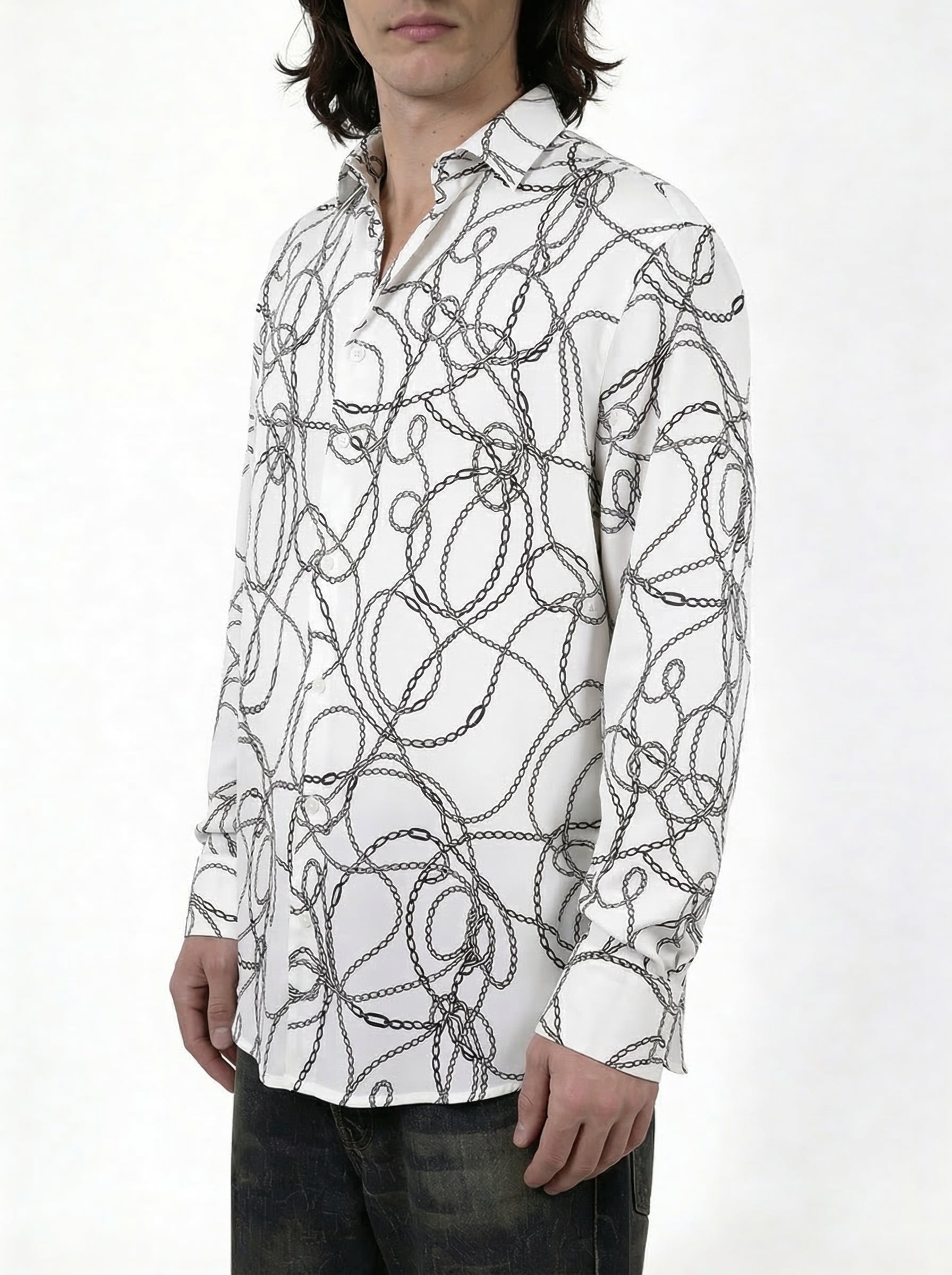 Ivory Chain — Viscose Shirt