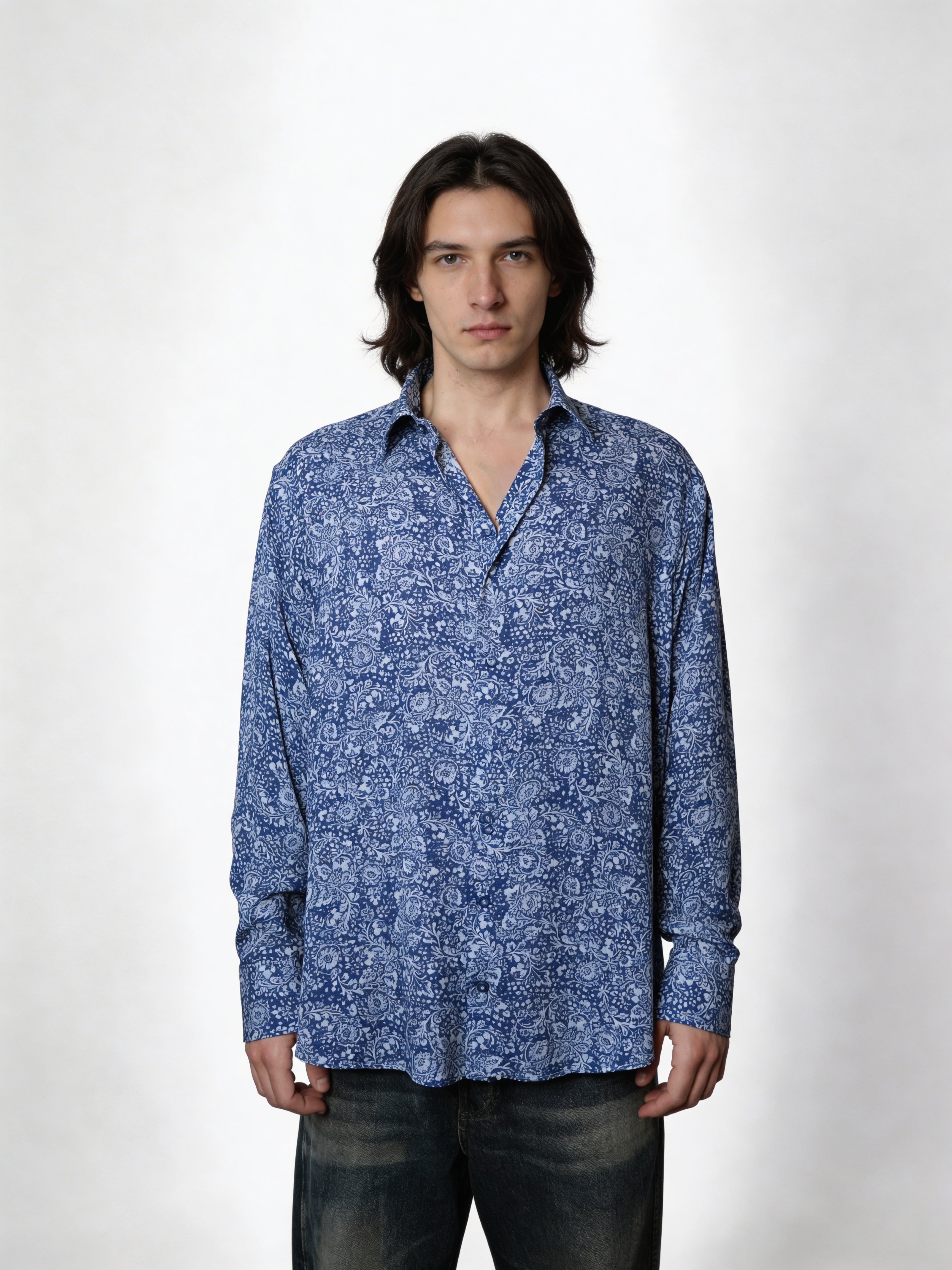 Blue Mirage — Viscose Shirt
