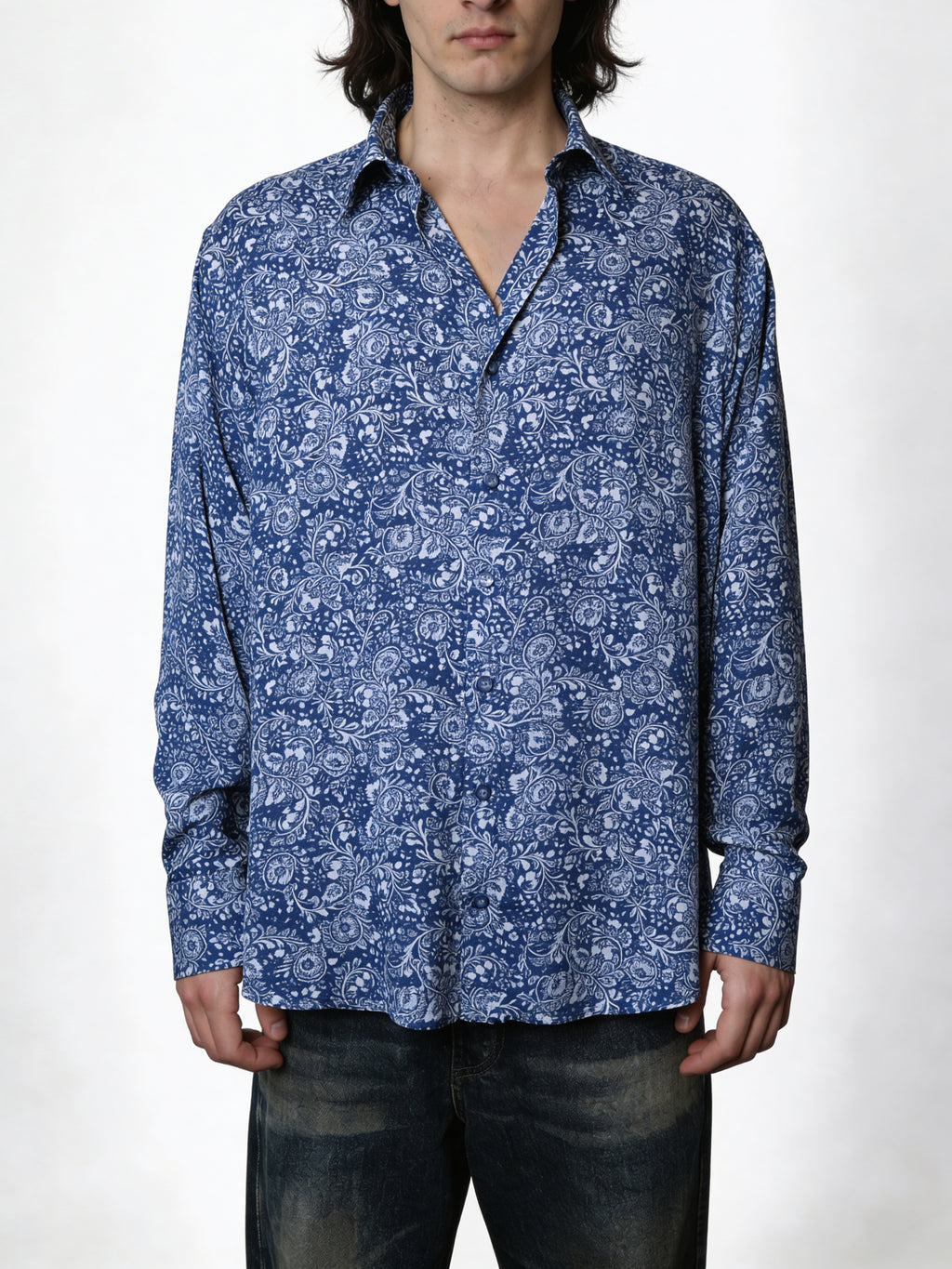 Blue Mirage — Viscose Shirt