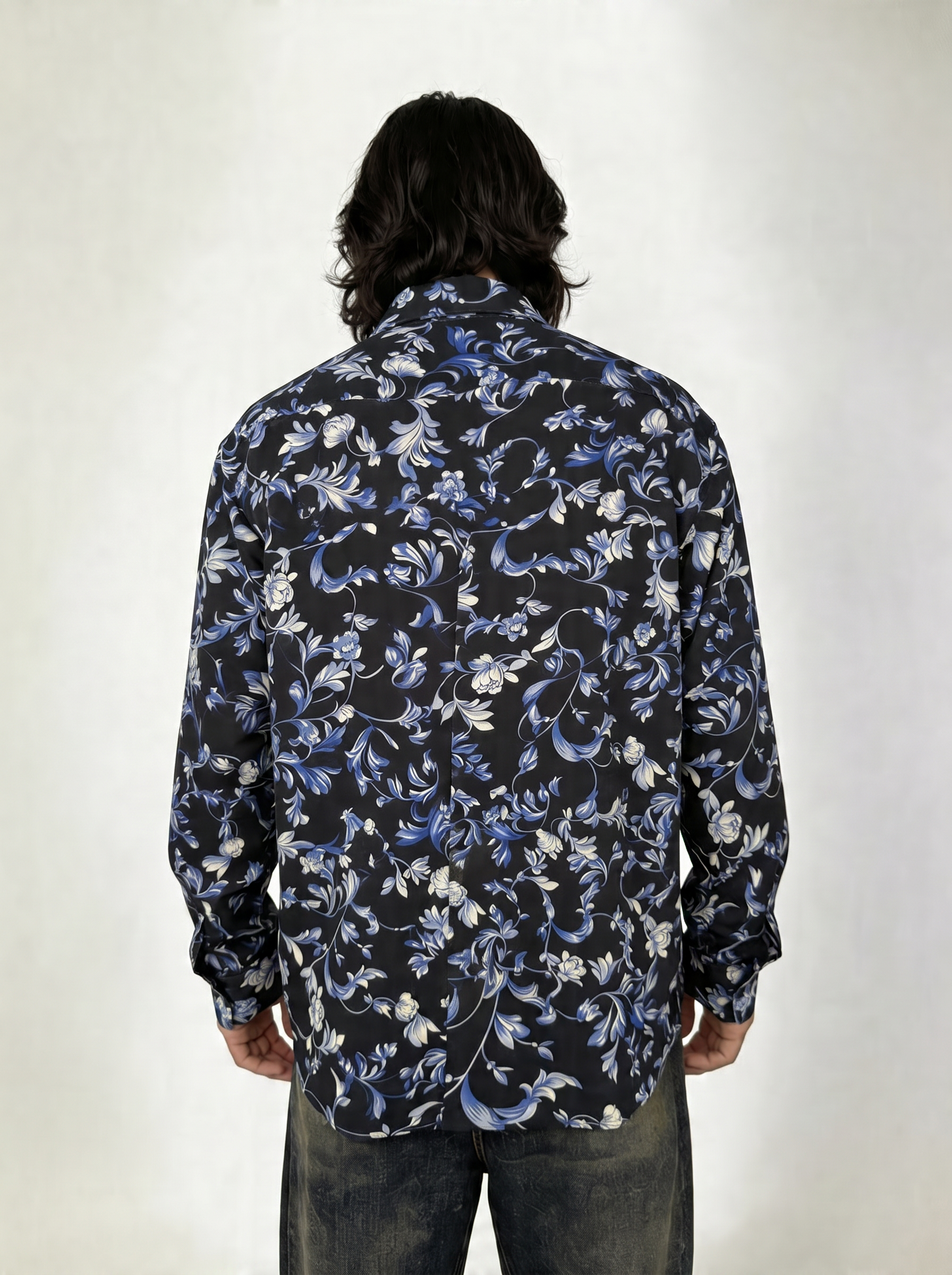 Blue Romance — Silk Shirt