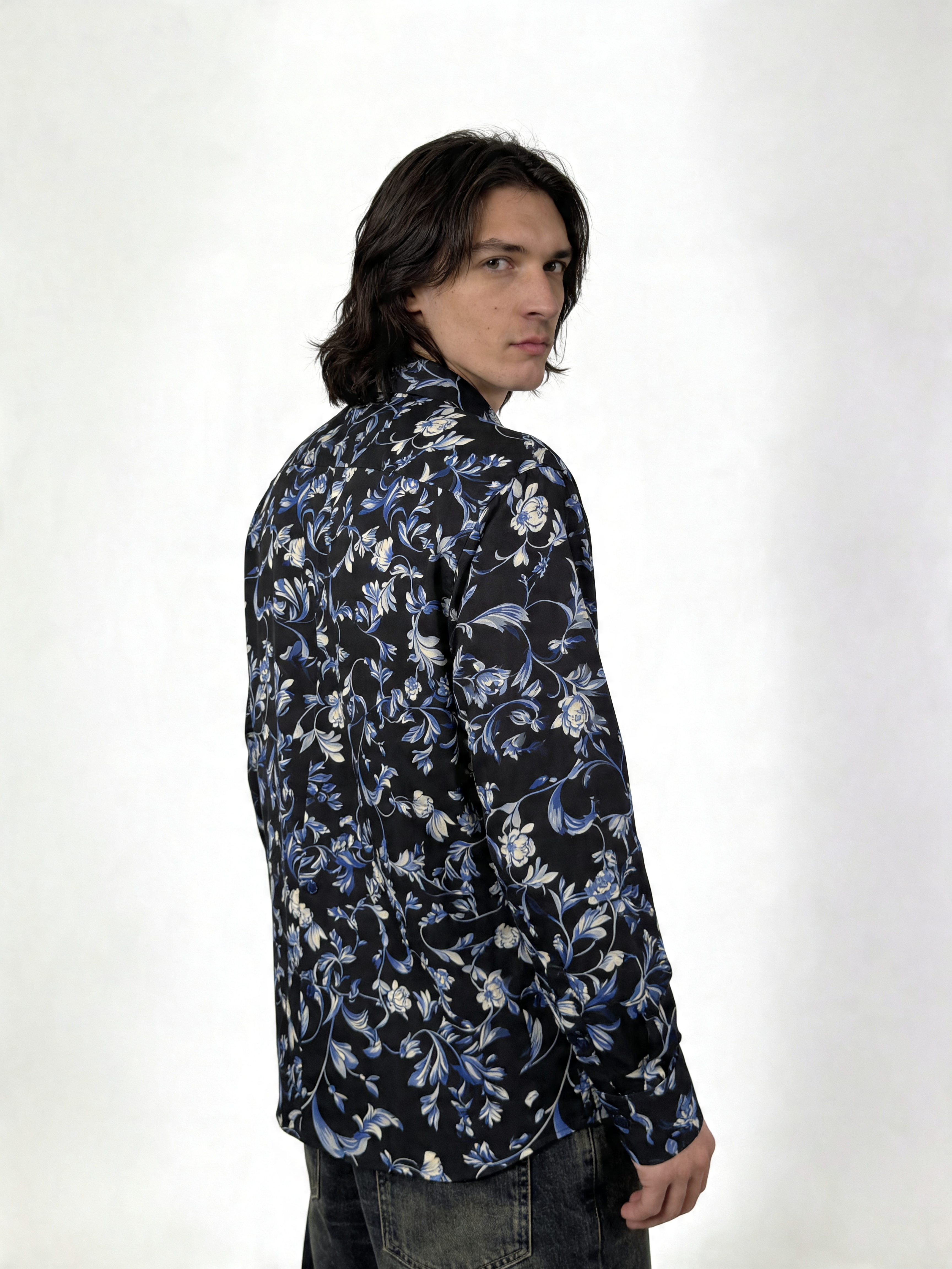 Blue Romance — Silk Shirt