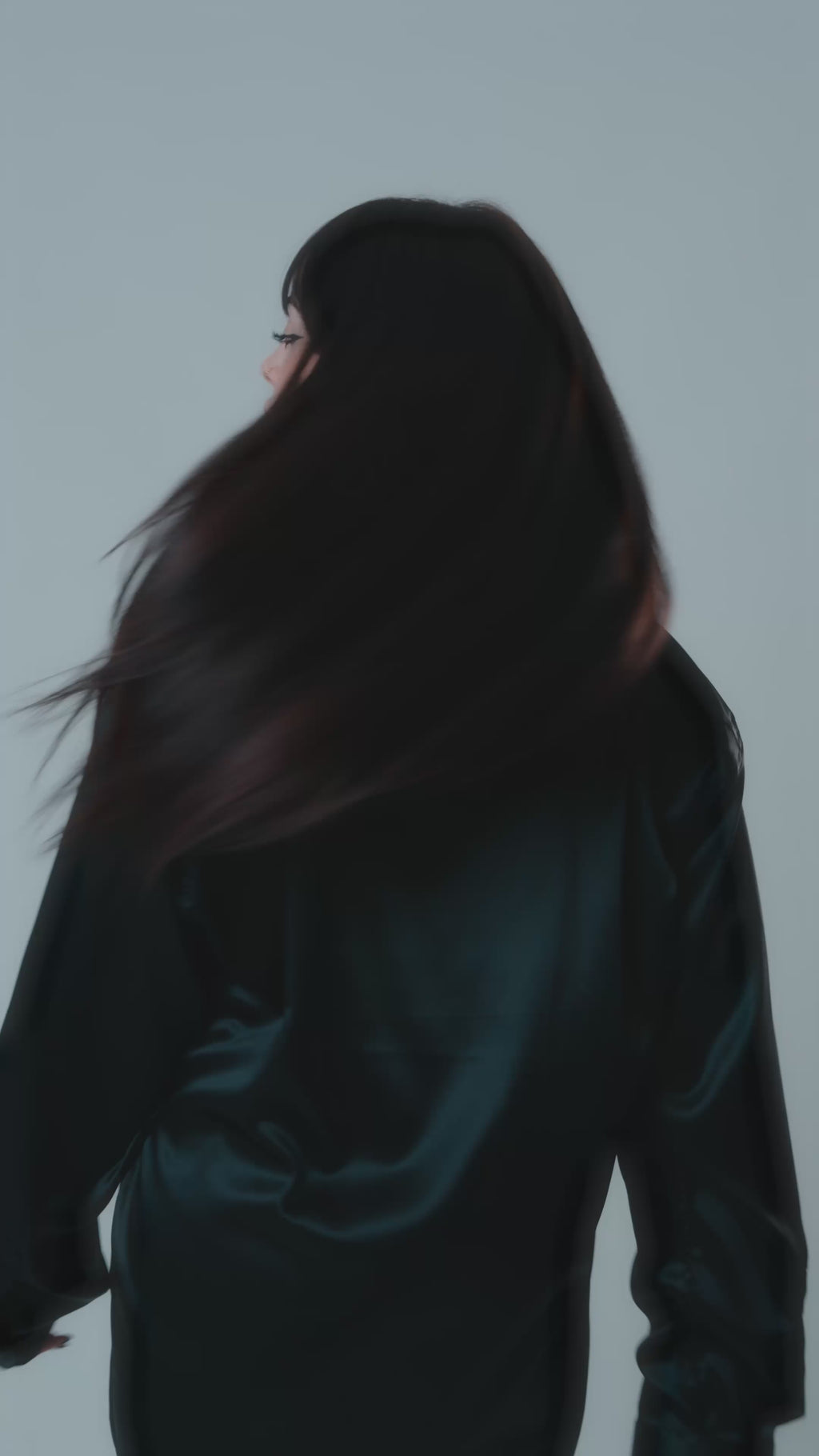 Black Lucid Silk Shirt