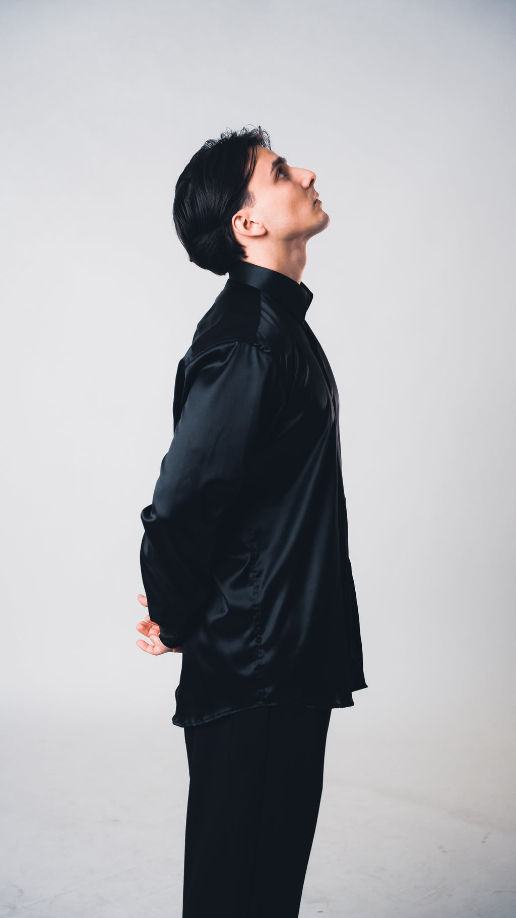 Black Lucid Silk Shirt