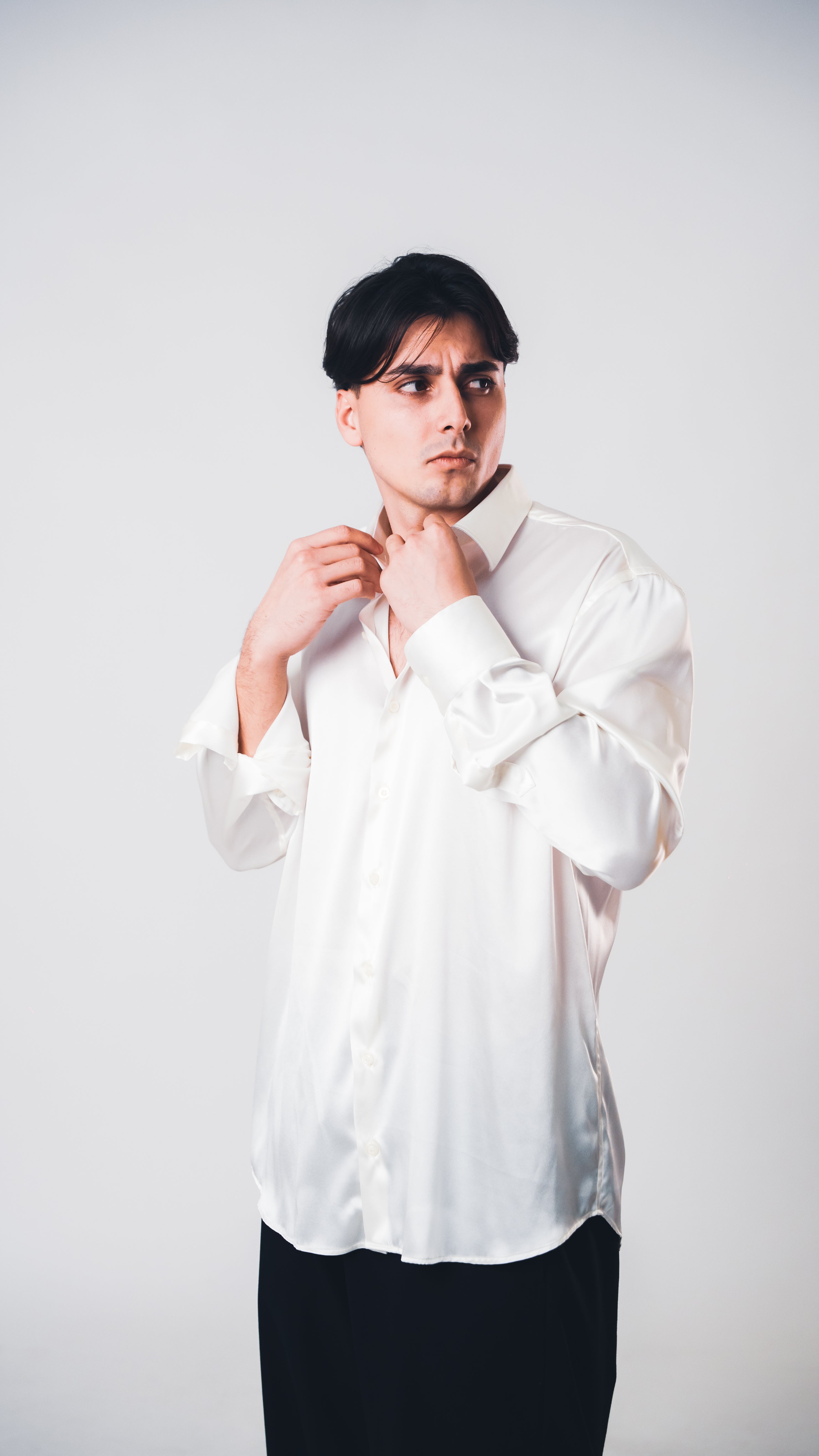 White Lucid Silk Shirt