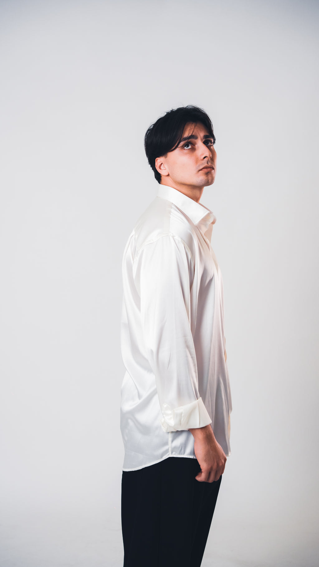 White Lucid Silk Shirt
