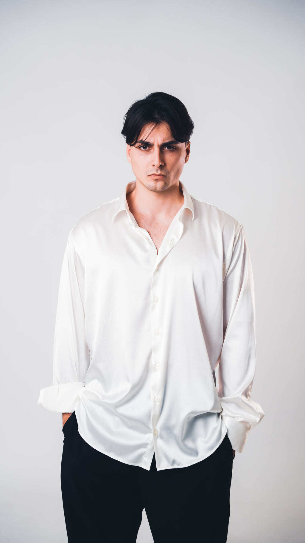 White Lucid Silk Shirt