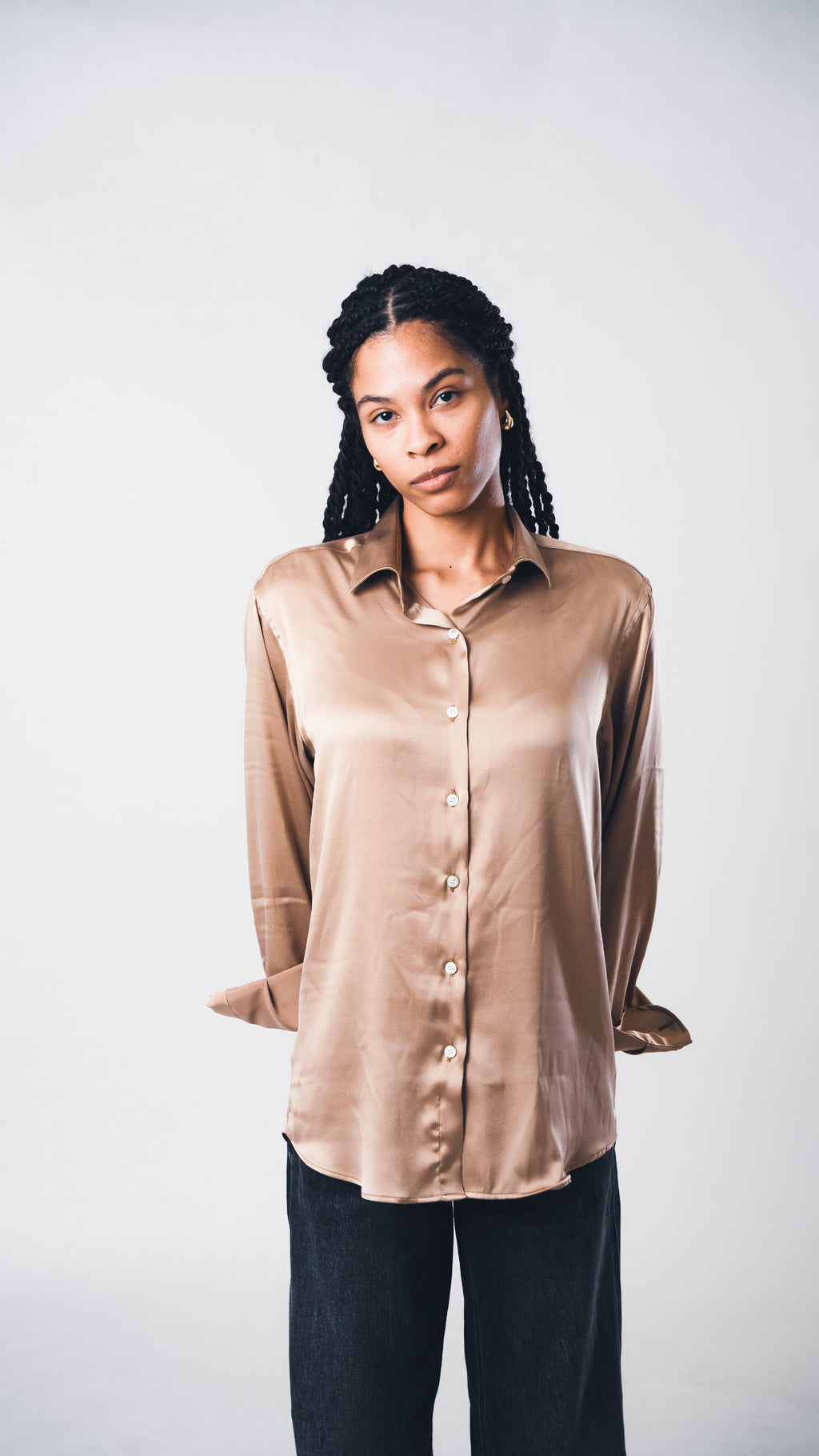 Gold Lucid Silk Shirt