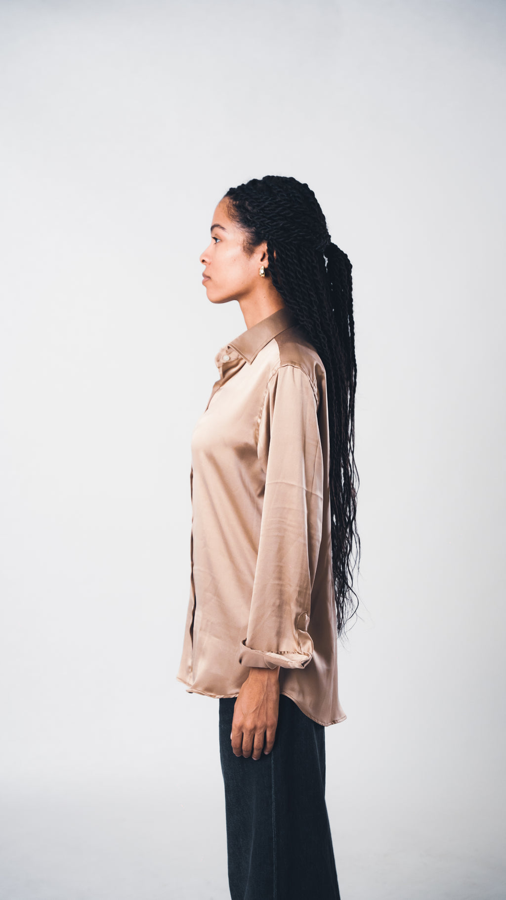 Gold Lucid Silk Shirt