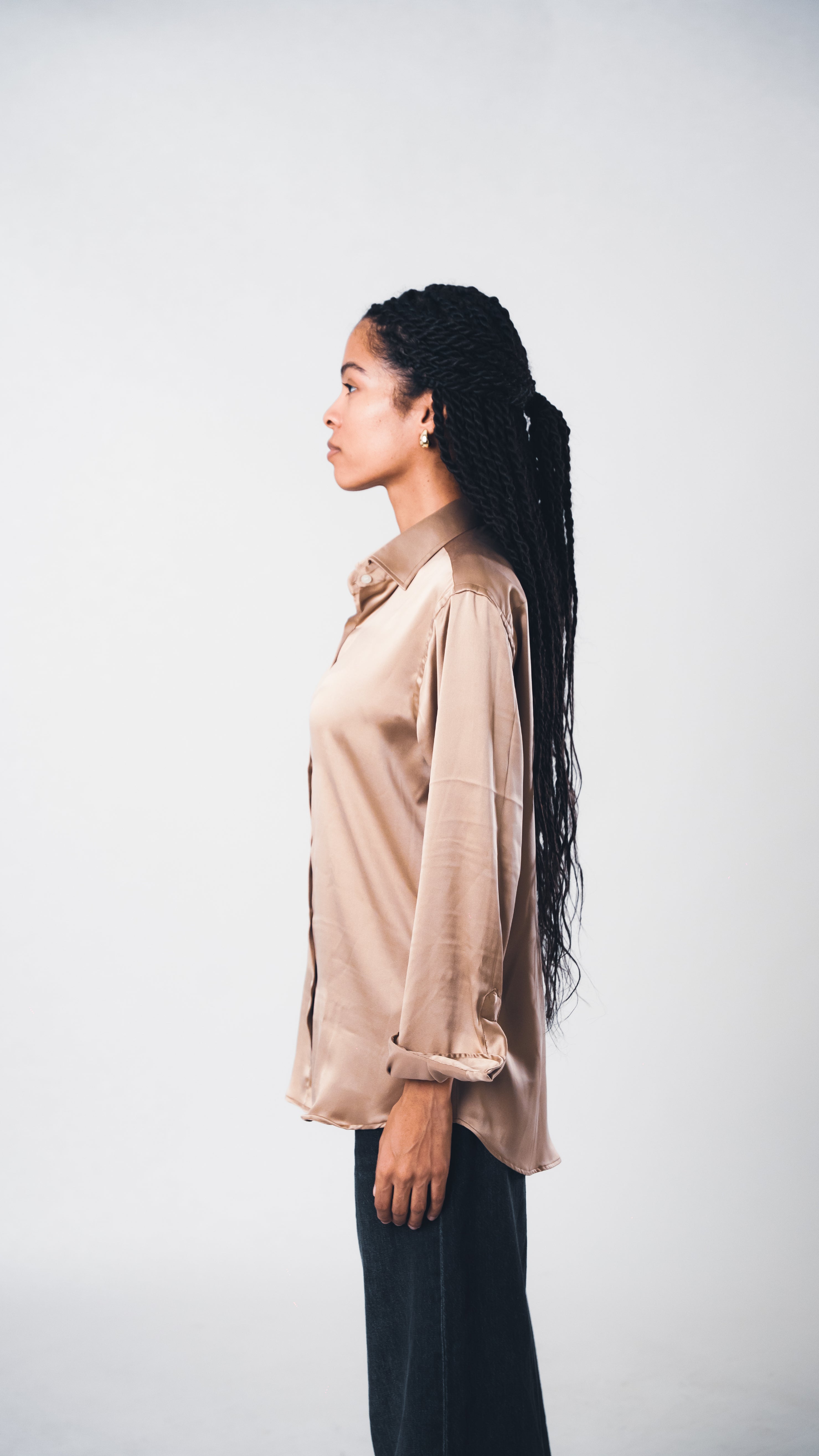 Gold Lucid Silk Shirt