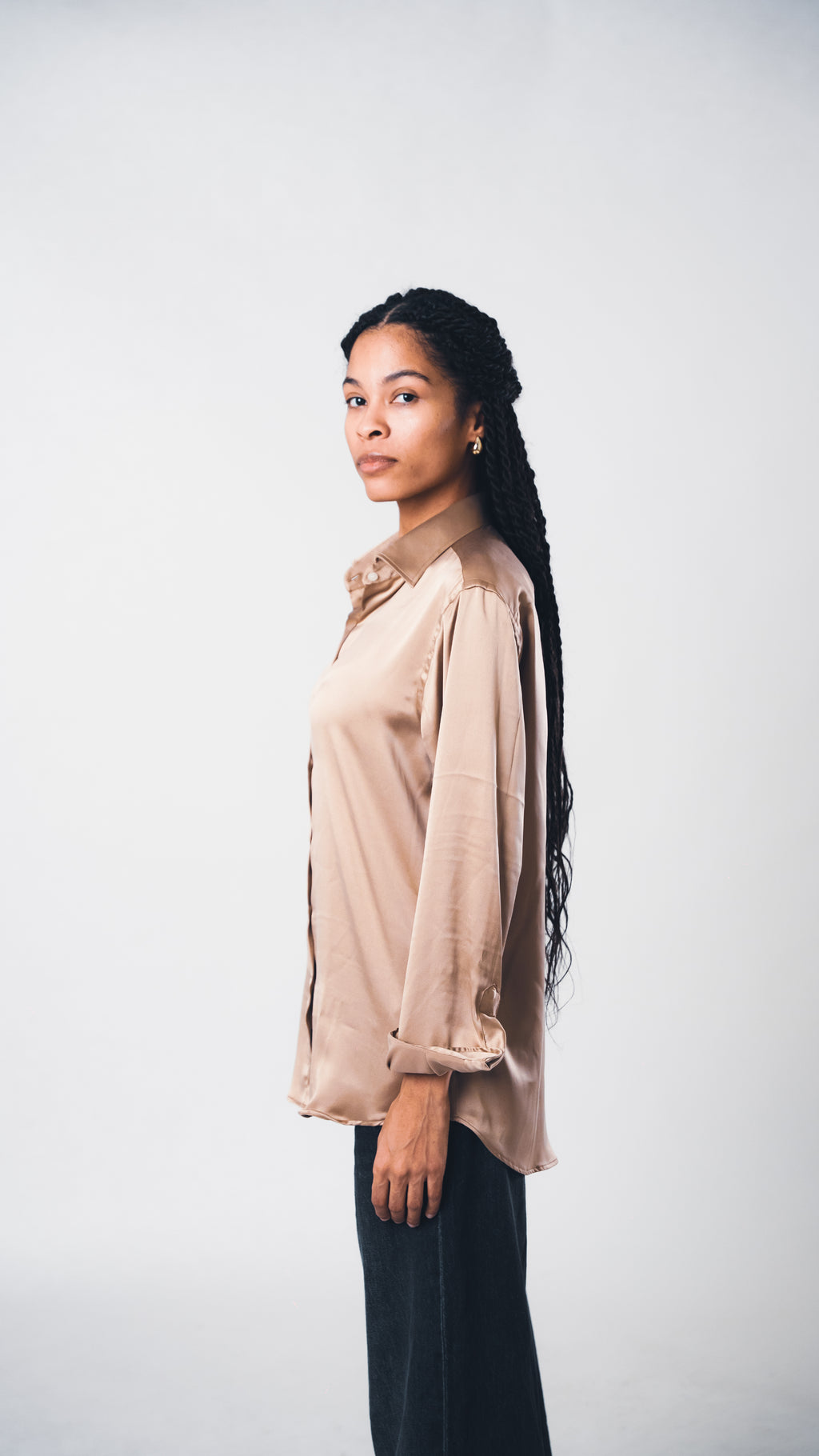 Gold Lucid Silk Shirt