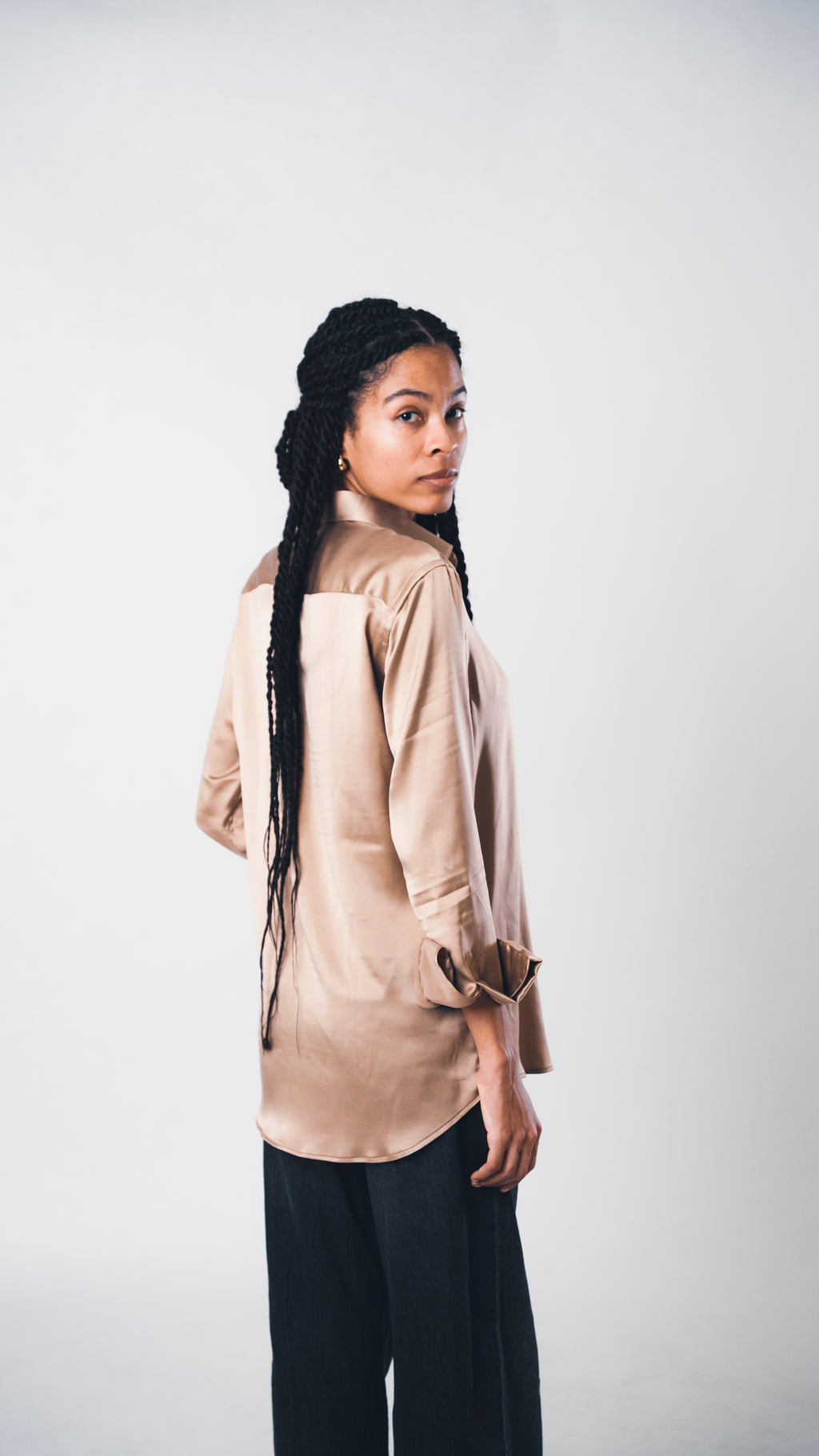 Gold Lucid Silk Shirt