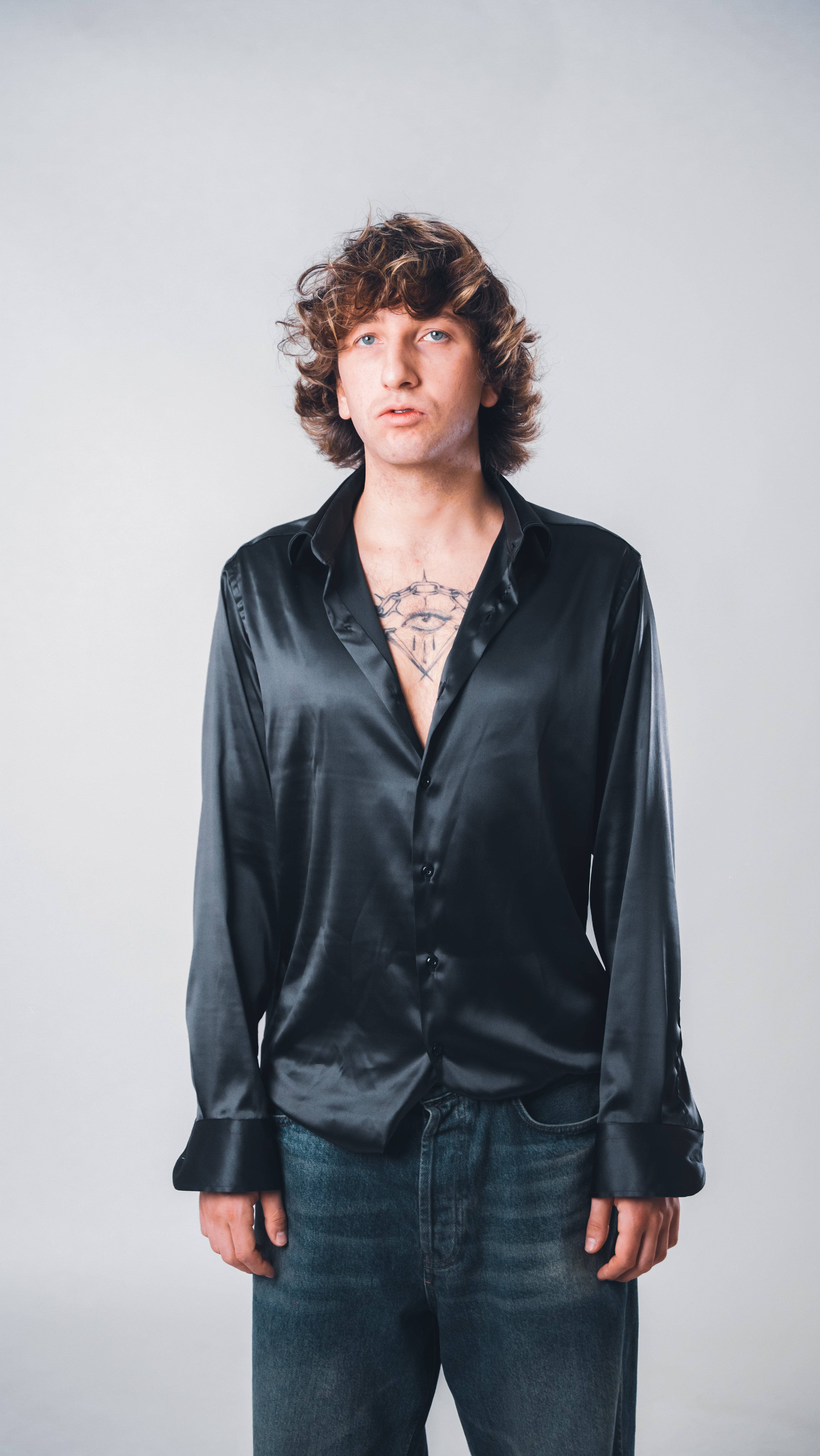 Dust Black Lucid Silk Shirt