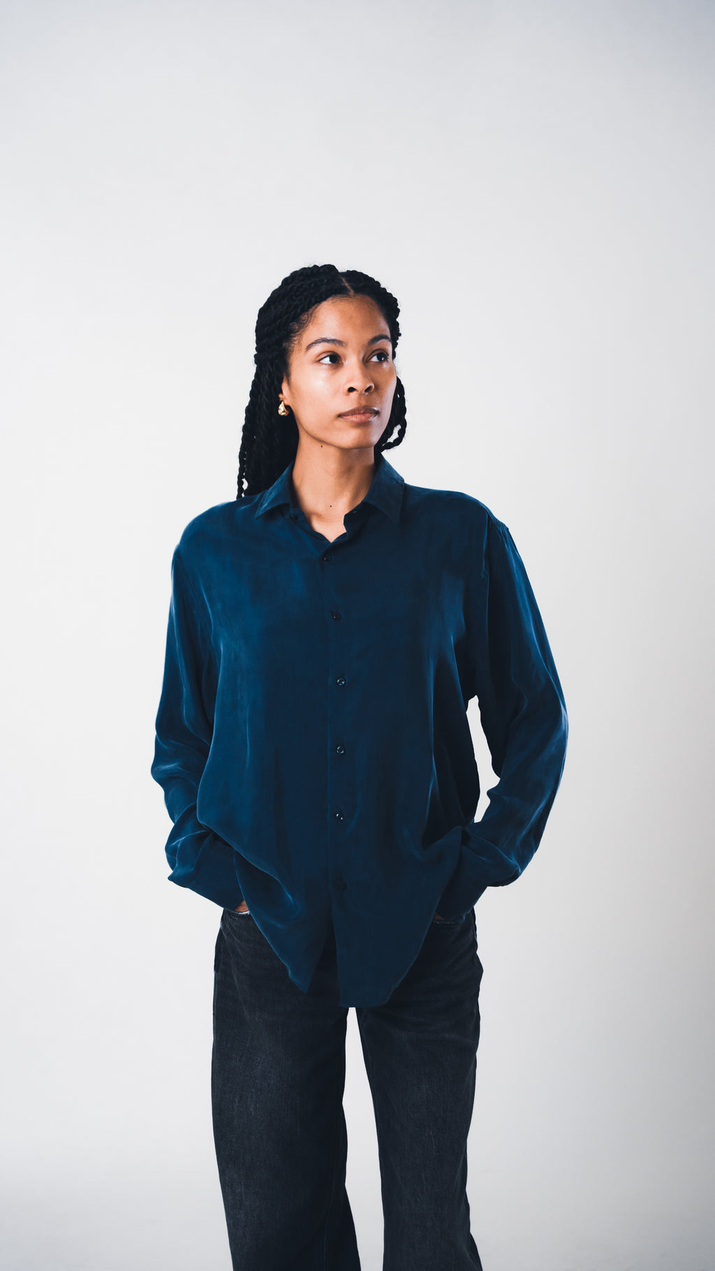 Blue Lucid Cupro Shirt