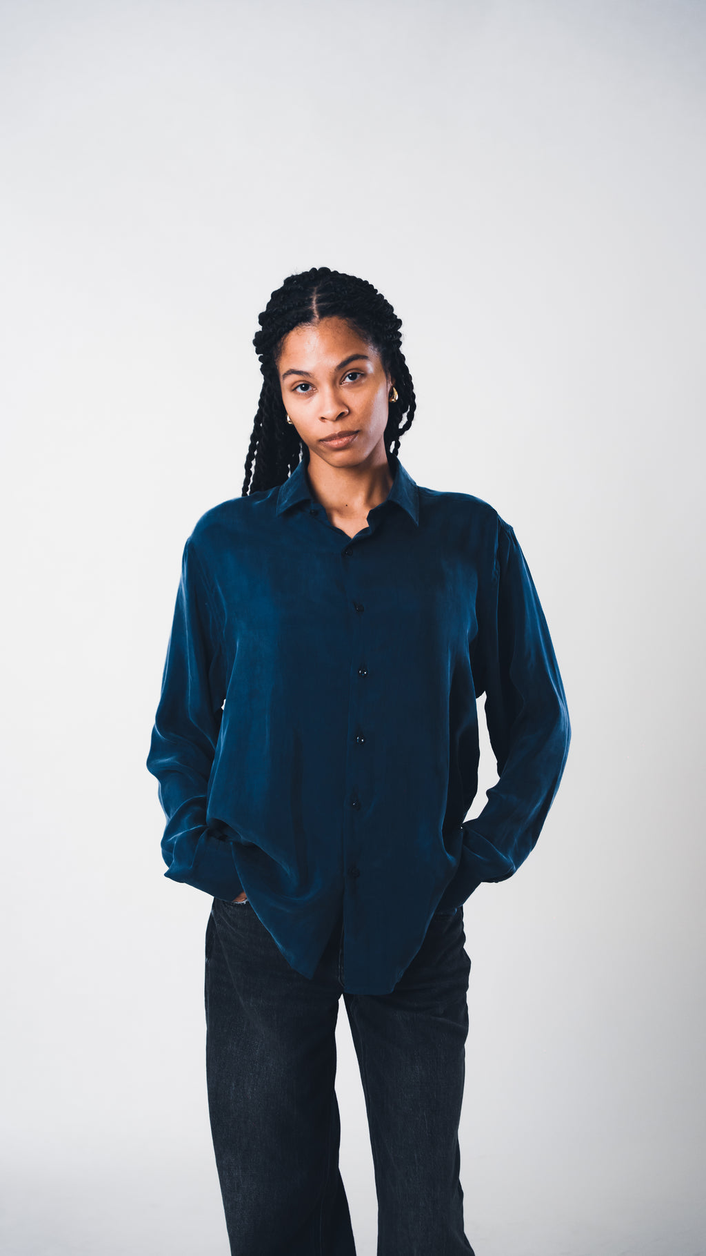 Blue Lucid Cupro Shirt