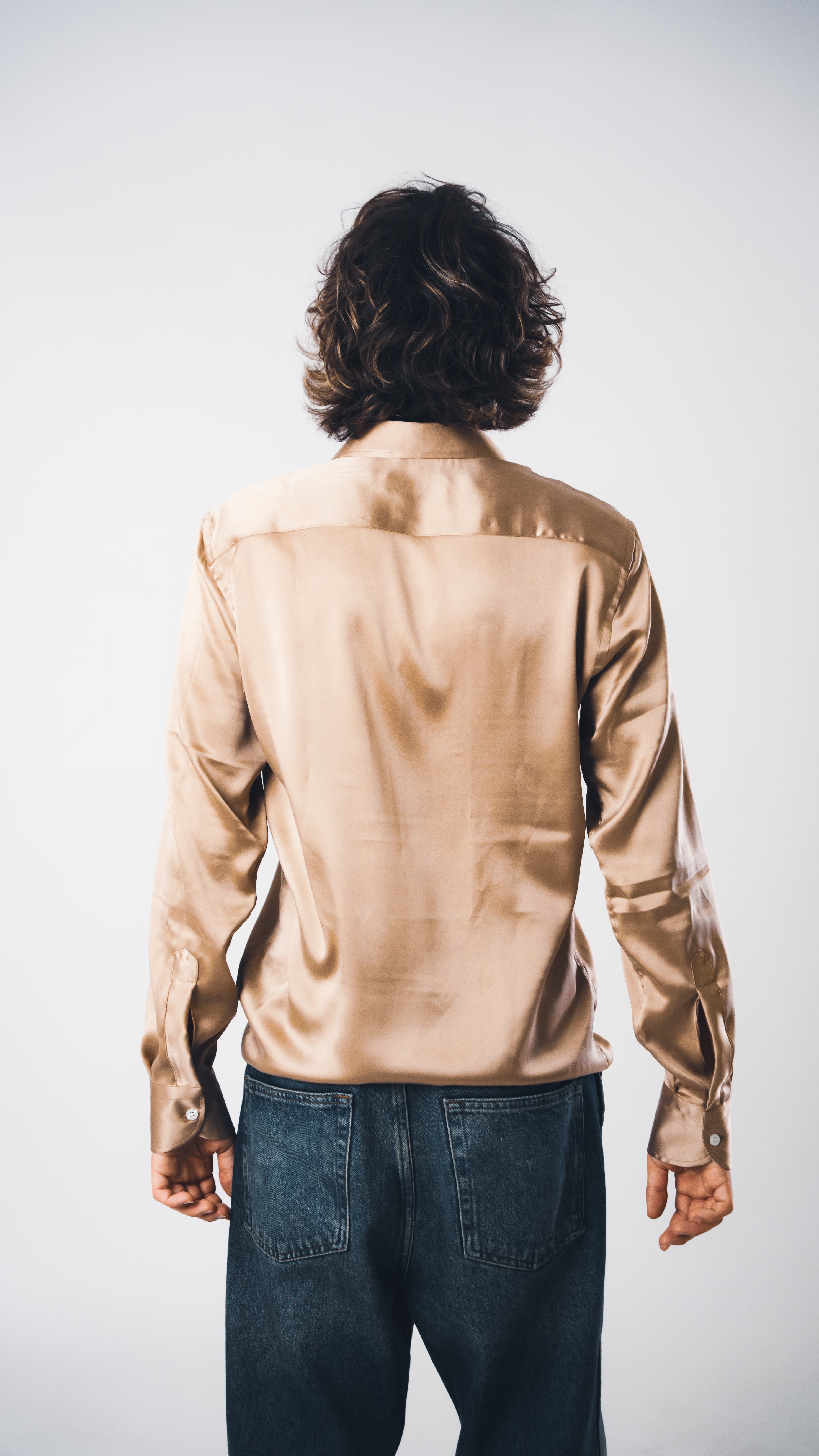 Gold Lucid Silk Shirt