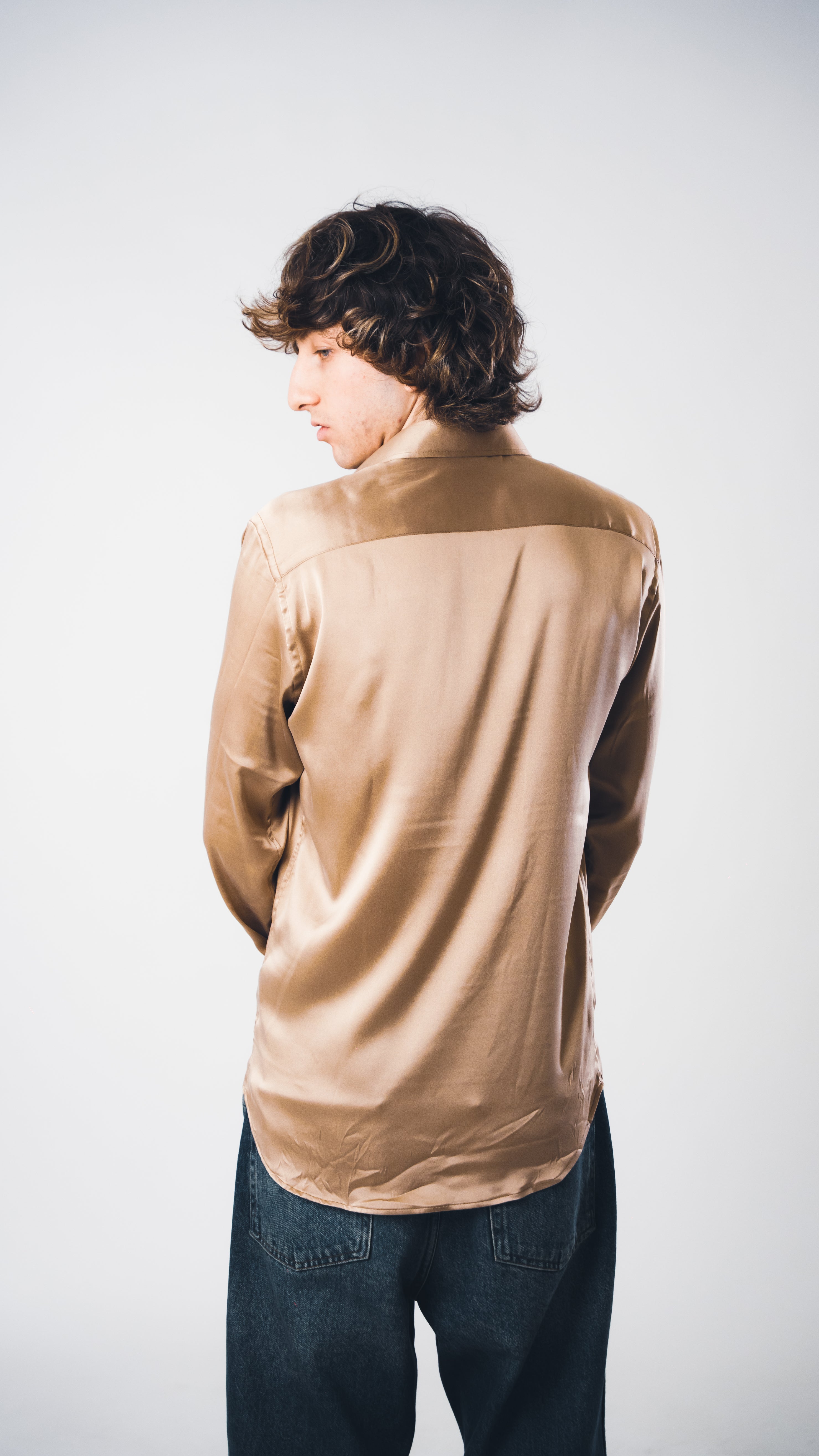 Gold Lucid Silk Shirt